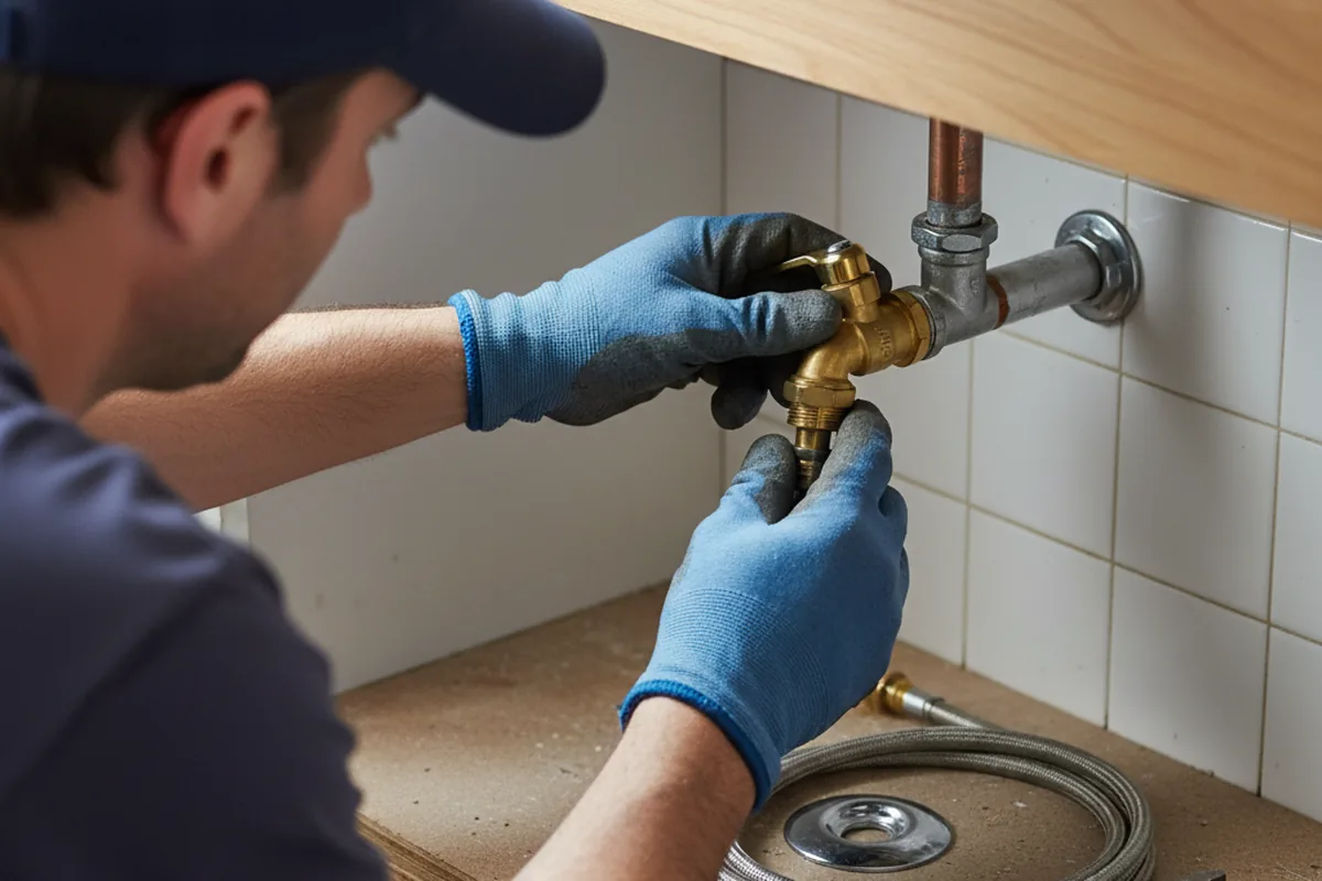 Shutoff valve and fitting work during Faucet and Fixture Repair in Bluff City